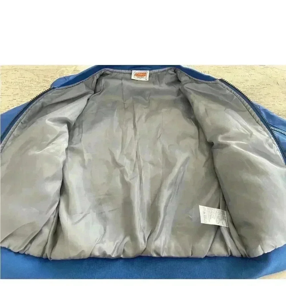 Justice League Patched Bomber Jacket Size 6 - Picture 3 of 6